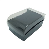 Fichário de Mesa 5x8 Polipropileno Preto 1 UN Maxcril