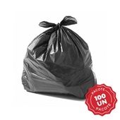 Saco de Lixo 20L Preto  PT 100 UN Plastjoia
