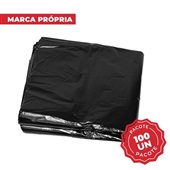 Saco de Lixo Reforçado 105L Preto 75x100cm PT 100 UN Gimba