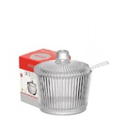 Açucareiro de Vidro com Colher 200ml 1 UN Hauskraft