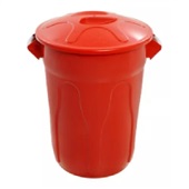 Balde Plástico 40L Vermelho 1 UN Jsn