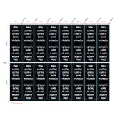 Etiqueta Vivara Lacre Preto 100x30mm com 1000 UN