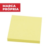 Bloco de Notas Adesivo 76x76mm Amarelo 100 FL Gimba