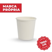 Copo Descartável de Papel 120ml Branco CX 1000 UN Gimba
