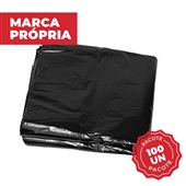 Saco de Lixo Reforçado 105L Preto 75x100cm PT 100 UN Gimba