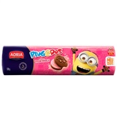 Biscoito Plugados Morango 130g 1 UN Adria