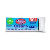 Saco de Lixo Reforçado 30L Oceano PT 50 UN Embalixo