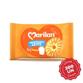 Biscoito Amanteigado Leite de 8,6g CX 200 UN  Marilan