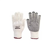Luva de Algodão Tricotada Pigmentada CA46933 Branco 1 UN Volk