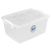 Caixa Organizadora Cristal 60L OR80900 1 UN Ordene