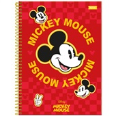 Caderno Espiral Capa Dura 1/4 80 FL Mickey B 1 UN Foroni