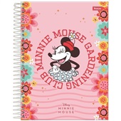 Caderno Colegial Capa Dura 1 Matéria 80 FL Minnie C 1 UN Foroni