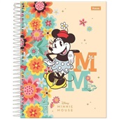 Caderno Colegial Capa Dura 1 Matéria 80 FL Minnie D 1 UN Foroni