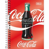 Caderneta Espiral Capa Dura 1/8 80 FL Coca-Cola A 1 UN Tilibra