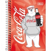 Caderneta Espiral Capa Dura 1/8 80 FL Coca-Cola C 1 UN Tilibra