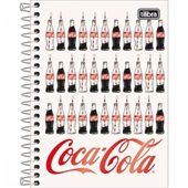 Caderneta Espiral Capa Dura 1/8 80 FL Coca-Cola D 1 UN Tilibra