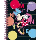 Caderneta Espiral Capa Dura 1/8 80 FL Minnie B 1 UN Tilibra