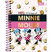 Caderneta Espiral Capa Dura 1/8 80 FL Minnie C 1 UN Tilibra
