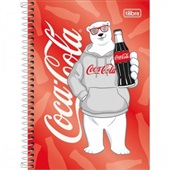 Caderno Espiral Capa Dura 1/4 80 FL Coca-Cola C 1 UN Tilibra