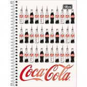 Caderno Espiral Capa Dura 1/4 80 FL Coca-Cola D 1 UN Tilibra