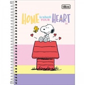 Caderno Espiral Capa Dura 80 FL Snoopy B 1 UN Tilibra