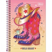 Caderno Espiral Capa Dura 1/4 80 FL West Girl A 1 UN Tilibra