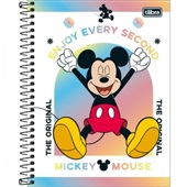 Caderno Colegial Capa Dura 10 Matérias 160 FL Mickey B 1 UN Tilibra