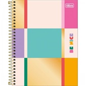 Caderno Colegial Capa Dura 1 Matéria 80 FL Be Nice C 1 UN Tilibra