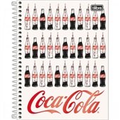 Caderno Colegial Capa Dura 1 Matéria 80 FL Coca-Cola D 1 UN Tilibra