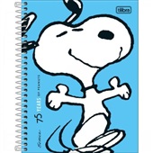 Caderno Colegial Capa Dura 1 Matéria 80 FL Snoopy B 1 UN Tilibra