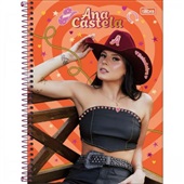 Caderno Universitário Capa Dura 10 Matérias 160 FL Ana Castela B 1 UN