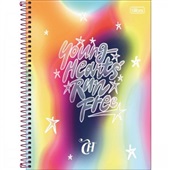 Caderno Universitário Capa Dura 10 Matérias 160 FL Capricho C 1 UN Til