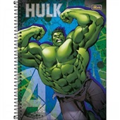 Caderno Universitário Capa Dura 10 Matérias 160 FL Hulk A 1 UN Tilibra