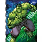 Caderno Universitário Capa Dura 10 Matérias 160 FL Hulk C 1 UN Tilibra