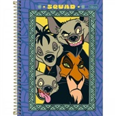 Caderno Universitário Capa Dura 10 Matérias 160 FL O Rei Leão C 1 UN T