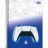 Caderno Universitário Capa Dura 10 Matérias 160 FL Playstation A 1 UN
