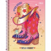 Caderno Universitário Capa Dura 10 Matérias 160 FL West Girl A 1 UN Ti