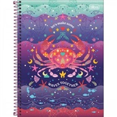 Caderno Universitário Capa Dura 1 Matéria 80 FL Bubble A 1 UN Tilibra
