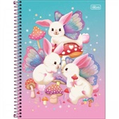 Caderno Universitário Capa Dura 1 Matéria 80 FL Bunnyfly D 1 UN Tilibr