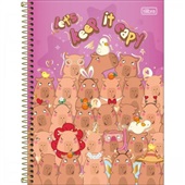 Caderno Universitário Capa Dura 1 Matéria 80 FL Capyclub C 1 UN Tilibr