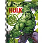 Caderno Universitário Capa Dura 1 Matéria 80 FL Hulk B 1 UN Tilibra