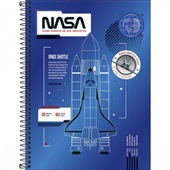 Caderno Universitário Capa Dura 1 Matéria 80 FL Nasa A 1 UN Tilibra