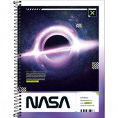 Caderno Universitário Capa Dura 1 Matéria 80 FL Nasa C 1 UN Tilibra