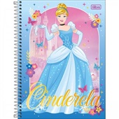 Caderno Universitário Capa Dura 1 Matéria 80 FL Princesas A 1 UN Tilib