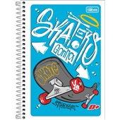 Caderno Espiral 1/4 Capa Flexível D+ Masculino B 96 FL 1 UN Tilibra
