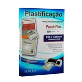 Plástico para Plastificação 0,05 A3 303x426mm PT 100 UN Mares