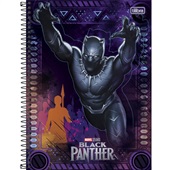 Caderno Universitário Capa Dura 80 FL Pantera Negra D 1 UN Tilibra