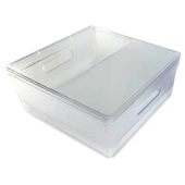 Caixa Organizadora com Tampa Soul Cristal 8,9L 1 UN Dello