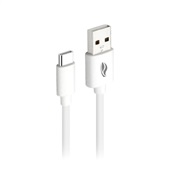 Cabo USB para USB-C 2M CB-C20WH Branco 1 UN C3Tech