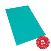 Pasta em L A4 220x310mm Verde 10 UN ACP